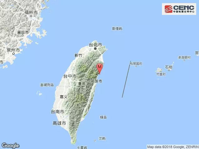 台湾花莲县地震,附近海域发生6.4级地震 福建多地有