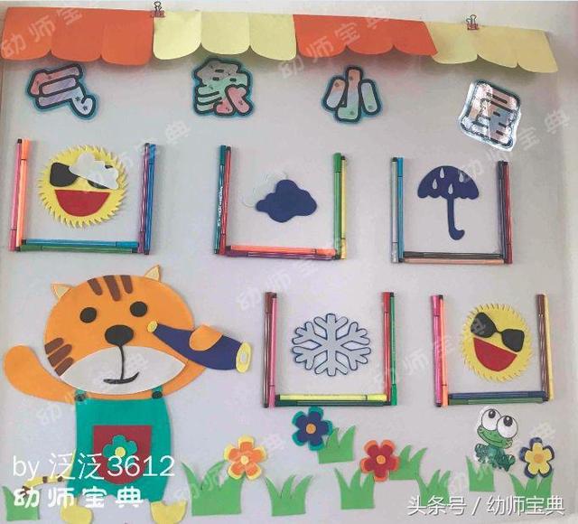 幼儿园生活环创|如果你有气象区,那我就是播报员