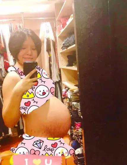 女星怀孕期间私密照曝光：当一个女人真的爱你……