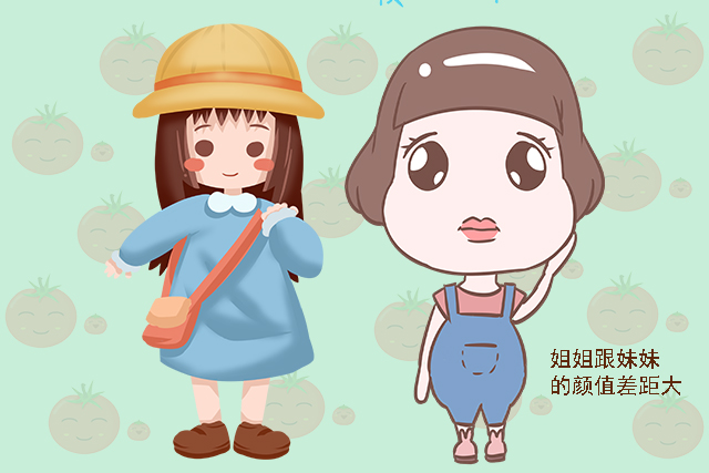 为何同一个爸妈生的，姐妹颜值差距如此大？网友：可能有个是捡的