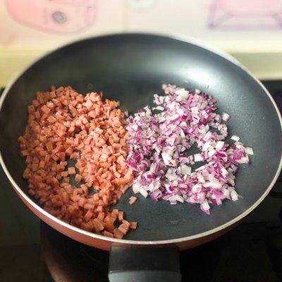 秘?「韩式拉丝芝士火腿焗饭」