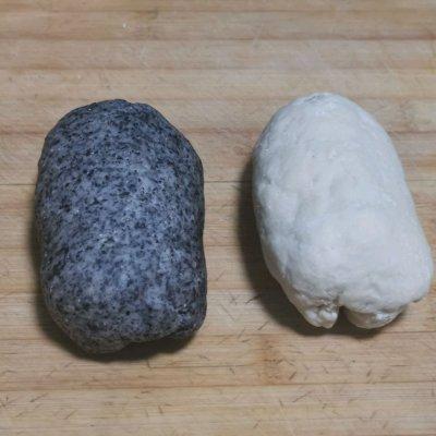 #南北面点大不同#黑芝麻馒头卷