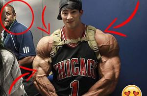 Young Man with Huge Muscles Doesn't Show Strength – Is It Just for Display?