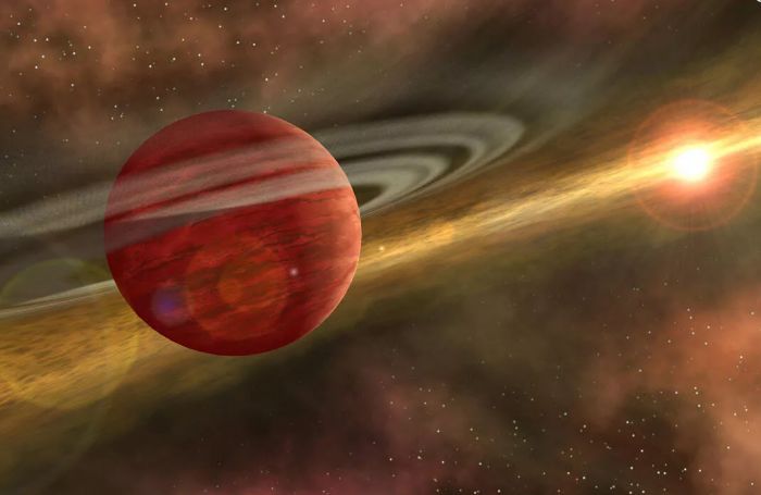 太平洋电脑网@科学家发现一颗“婴儿巨行星”绕遥远年轻恒星运行