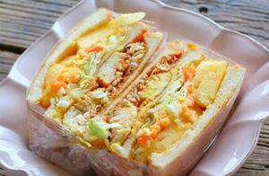Honeycomb Mustard Chicken Sandwich with Sweet Pineapple and Tender Egg Salad!