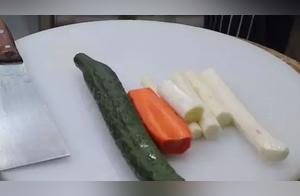 This is the Most Everyday Recipe for Stir-fried Cucumber and Yam, Crisp and Refreshing, Simple Recipe, and Healthy
