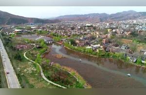 Spring in ShaanxiDanfeng Diehua Ancient Town: Abundant Spring and Lush Greenery