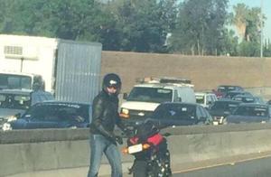 Mother Duck and Her Ducklings Struggle to Cross the Road, Motorcycle Rider Steps In to Rescue