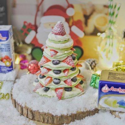 版圣诞树松饼蛋糕
