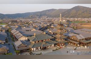 Wuxi's Tang Dynasty Style Town Misinterpreted as Japanese, Beautiful Sunset, Suitable for Qingtu (Picnic) in Jiang Zhejiang Province