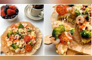 Low-Carbon Shrimp Vegetable Pizza + American Coffee: Viral Brunch Menu - Stock Up & Make It!