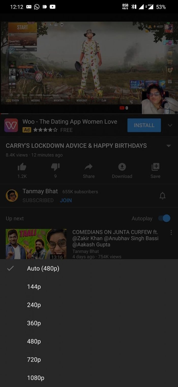 [太平洋电脑网]印度移动端YouTube限制最高480P 桌面端不受影响