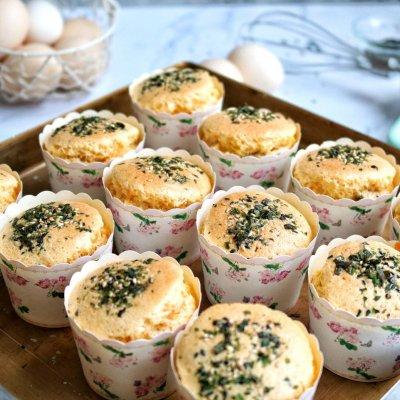 #甜蜜暖冬，“焙”感幸福#海苔肉松纸杯蛋糕