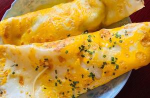 Homemade Simple Breakfast - Egg Pancakes