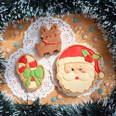 超有feel圣诞凤梨酥，饼干模做巨简单