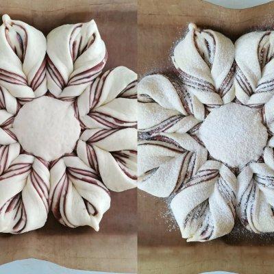 因为这道圣诞雪花面包，从此爱上了做饭