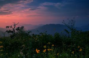 Sunrise and Sunset of Big Bear Mountain