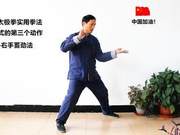 Chen Style Taijiquan Practical Fist Technique, 30th Form - Action 3: Right Hand Gathering and Releasing Hand Technique