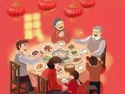 Online Reflections on the Year: There's a Happiness Called 'Coming Home to Eat'