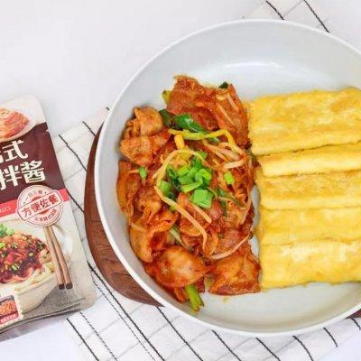 10分钟菜·不需要买泡菜的“韩式泡菜豆腐”