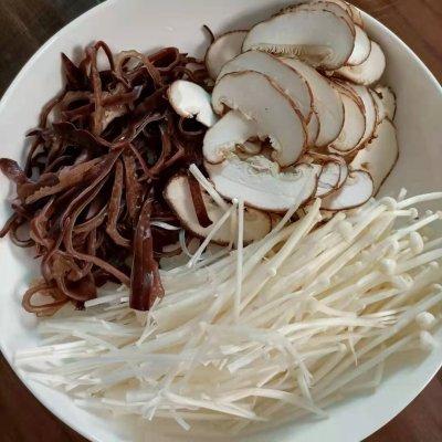 鸡肉丝杂菌粉丝羹 #太太乐鲜鸡汁芝麻香油#