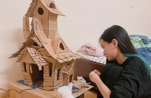 Making a Nest for Cats - Crazy Aunt Builds a Castle in the Sky