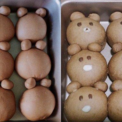 这么可爱的小熊挤挤面包不要来点吗