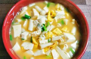 Delicious Egg Drop Soup with Tofu - Recipe Below!