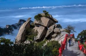 Hua Shan Autumn Viewing, Golden Autumn Embraces North Peak