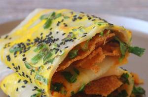 10-Minute Breakfast: Family-Style Pancake (No Oil) - Crushing Roadside Stall Favorites, Super Delicious!