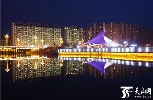 High-Definition Photo Gallery: Night Scenery of Kuerle City's Swan River