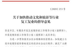 Weifang: Guiding Opinions on Accelerating the Restoration and Revitalization of Industries Including Culture and Tourism