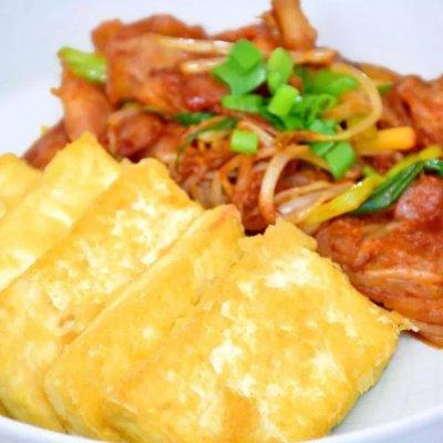 10分钟菜·不需要买泡菜的“韩式泡菜豆腐”