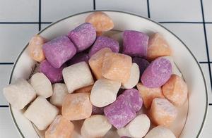 Homemade Sweet Potato Milk Tea, Super Easy Recipe, Sweet Potato Balls Are Q-Elastic and Smooth, My Child Drank 2 Big Cups