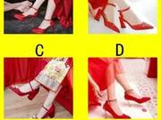 Which pair of wedding shoes do you like? Can you successfully enter into marriage with the person you love?