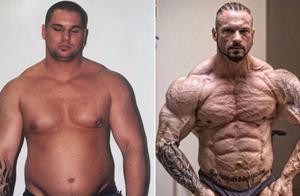 To build muscle, he buys and cooks his own food, lowers body fat percentage, and relies on diet.