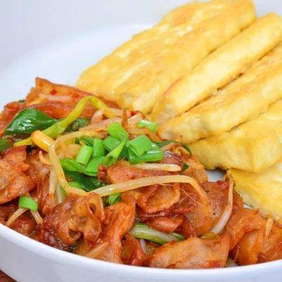 10分钟菜·不需要买泡菜的“韩式泡菜豆腐”