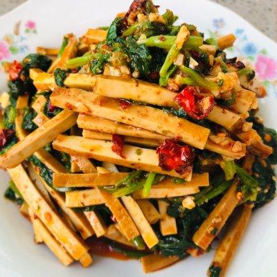 超级爽口下饭的家常凉拌豆干，上桌秒光