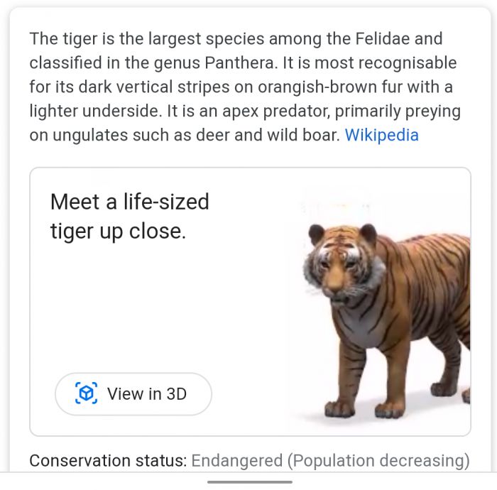 【太平洋电脑网】外媒解说如何在Google搜索3D动物并盘点可搜索名单