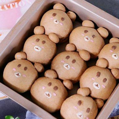 这么可爱的小熊挤挤面包不要来点吗