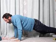 Challenge: Two Middle-Aged Men's Fitness, See Their Physique Changes After 1 Month of 100 Push-Ups Daily