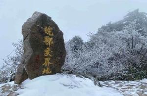 Anhui Tianzhangzhai Scenic Area Welcomes 'Peach Blossom Snow' in a White and Dreamy Transformation