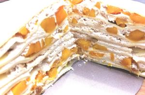 No Cream Required, No Whipping Needed, 3 Steps to Make Instagram-worthy Delicious Mango Mille Crepes Cake!