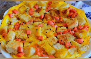 10-Minute Steamed Bun and Egg Pizza: Nutritious and Delicious