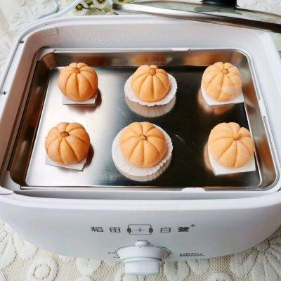 #一起加油，我要做A+健康宝贝#软糯香甜的南瓜豆沙包