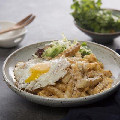 最适合冬天吃的芝士美国曲薯配煎蛋沙拉，美味又暖身