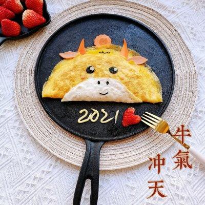 牛气冲天蛋包饭｜新年快乐！#美食说出“新年好”#