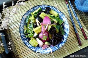 Three Most Commonly Eaten Vegetables, Mixed with Seasoning Sauce, Refreshing and Appetizing, Beneficial to the Body and Weight Loss