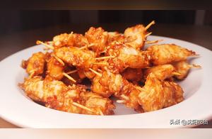 Family-Style Toothpicks with Chicken, Perfect Pairing with Garlic Chili Sauce, Even Tastier Than Fried Skewers