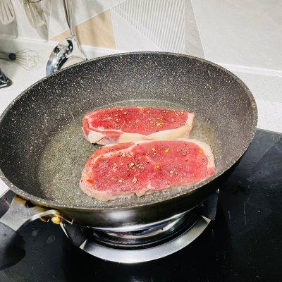 中式西冷牛排+番茄意面